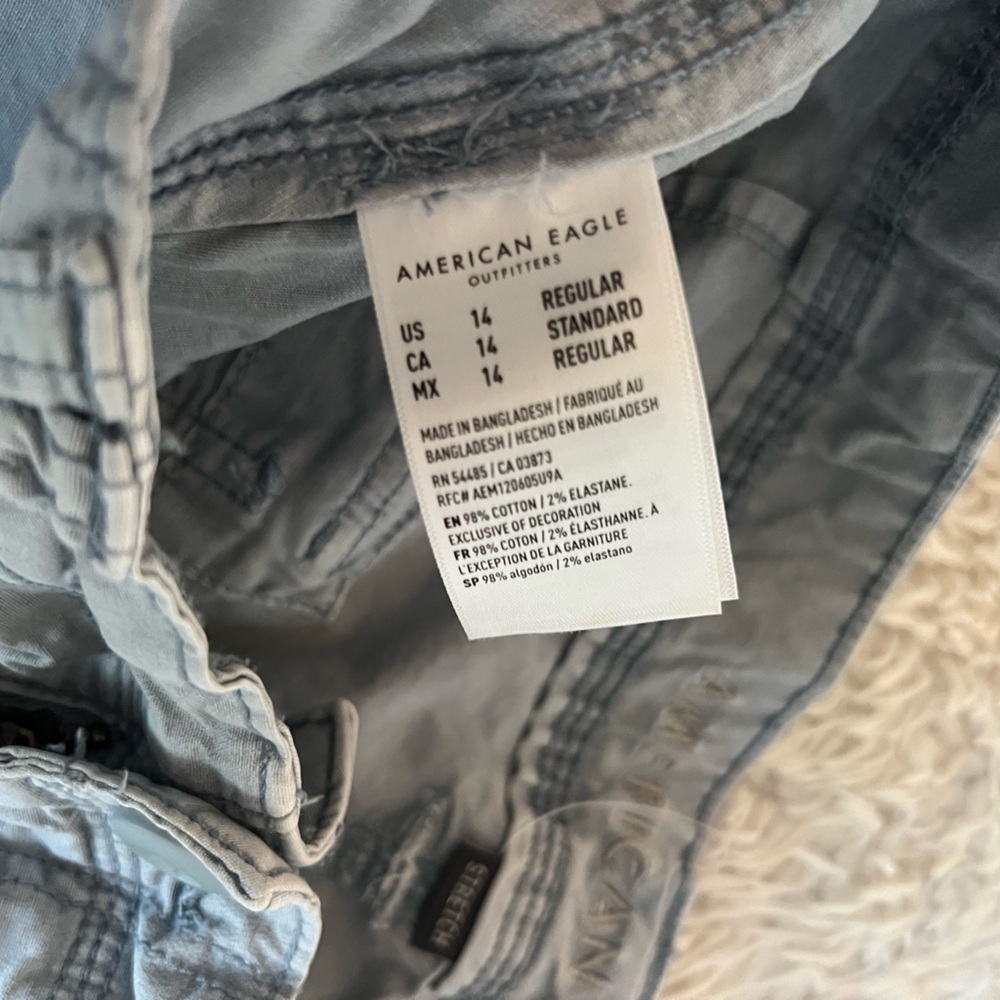 Light Blue American Eagle Cargos - Picture 9 of 11